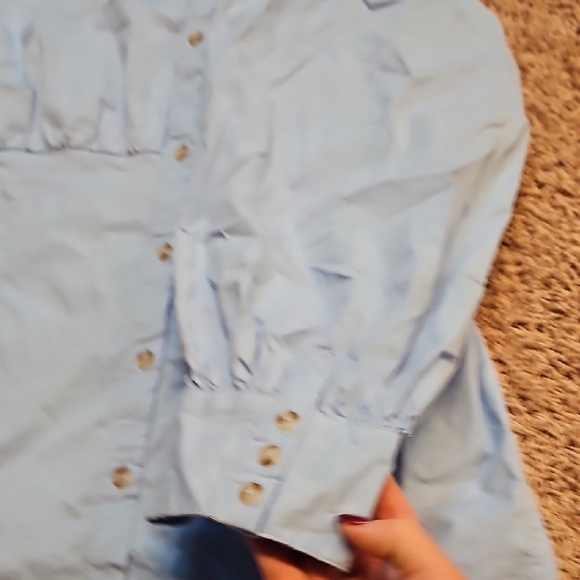 Maeve Long Sleeve Poplin Mini Shirt Dress - Picture 10 of 13